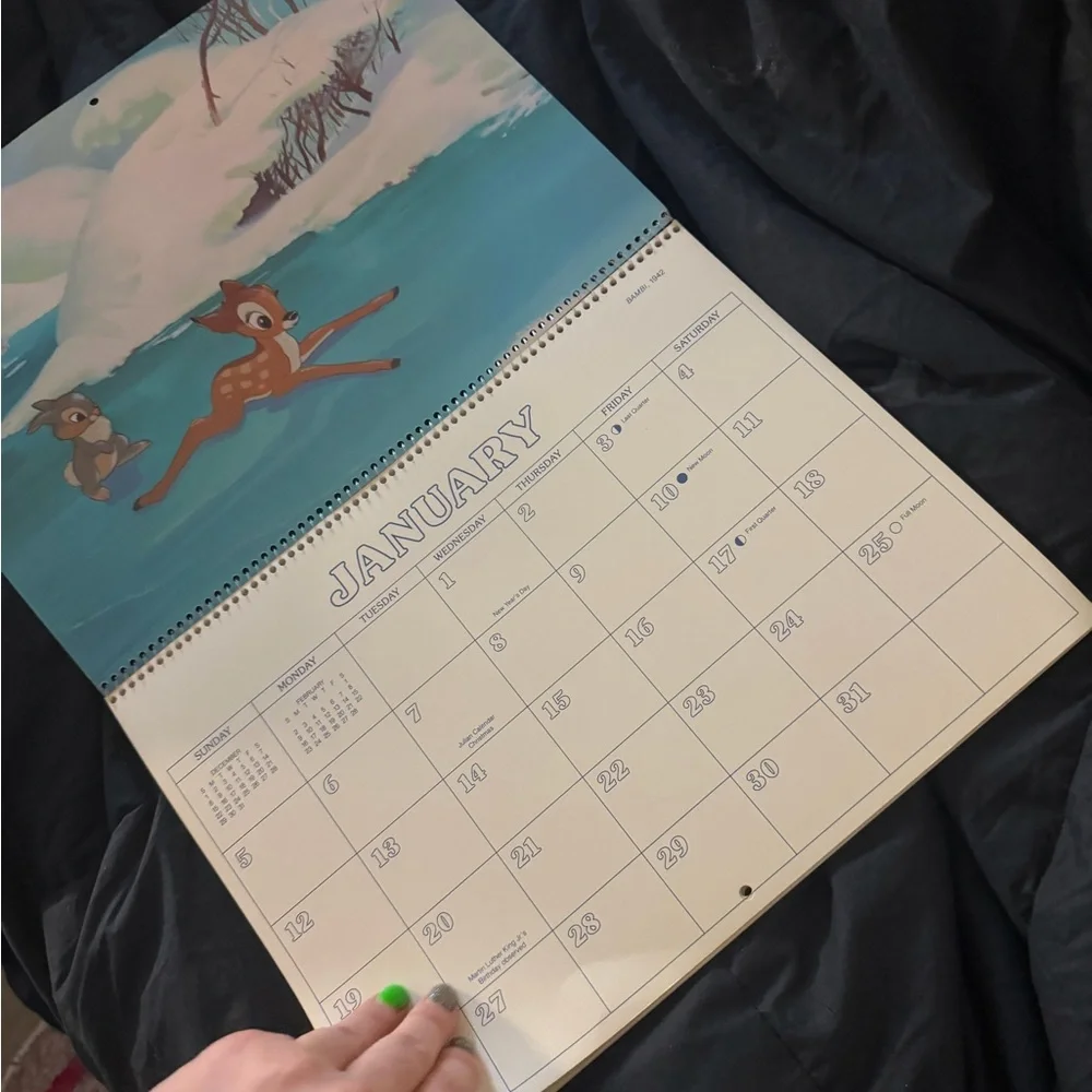 Disney Favorites calendar 1986
